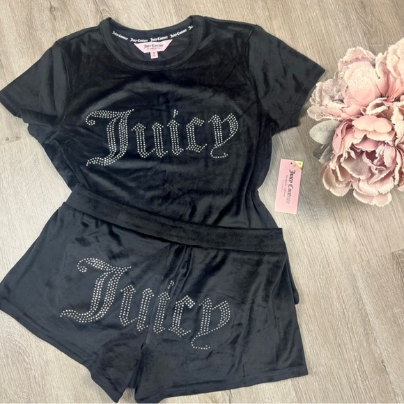 Juicy Couture Velour Loungewear Pajama Set - Picture 2 of 4